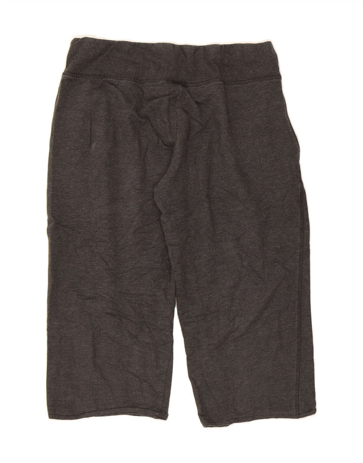 EDDIE BAUER Womens Capri Tracksuit Trousers UK 12 Medium  Grey Cotton Vintage Eddie Bauer and Second-Hand Eddie Bauer from Messina Hembry 