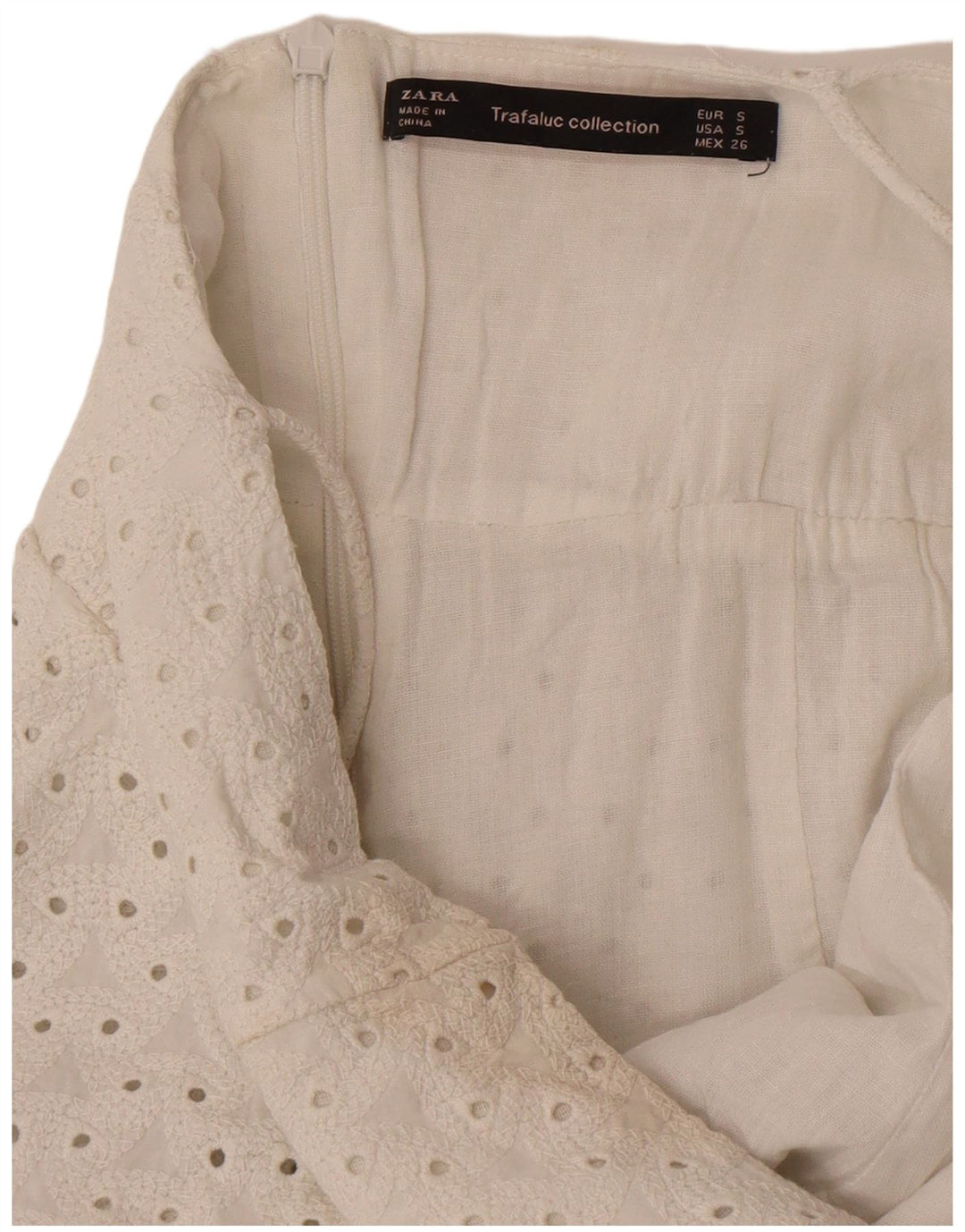 Zara Dame Playsuit UK 10 Small White