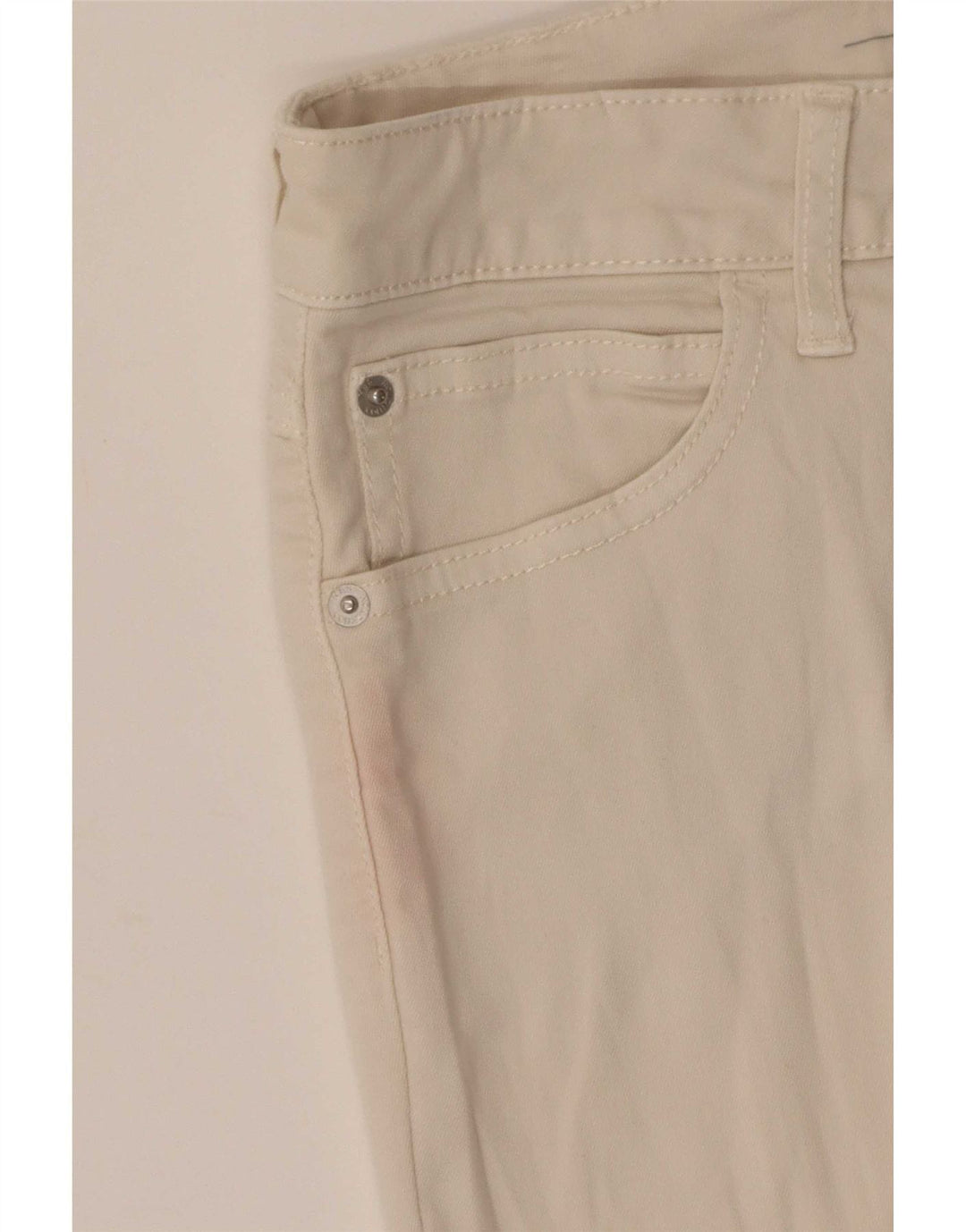 Marks & Spencer Dame Capri Bukser UK 10 Small W28 L22 Off White