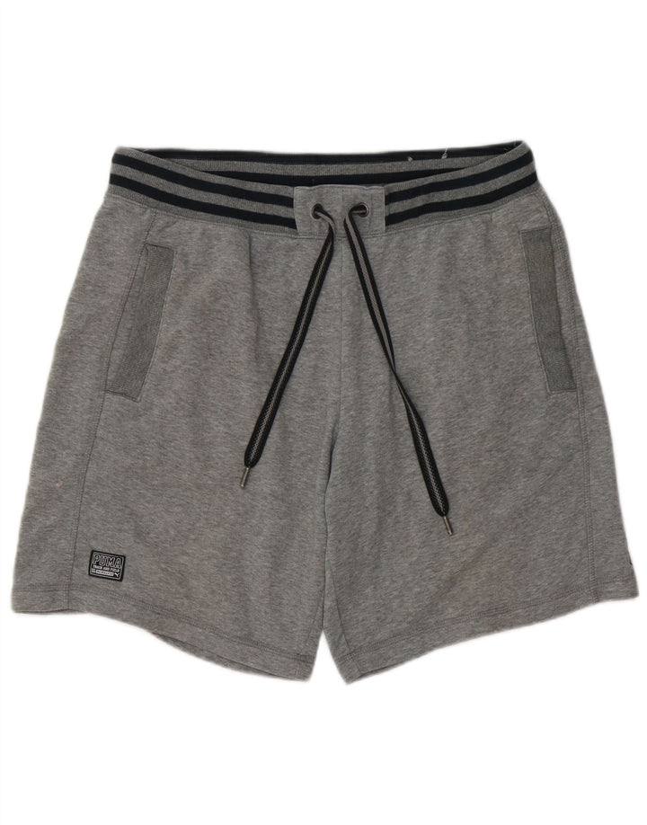 Puma Herre grafiske sportsshorts store grå bomuld
