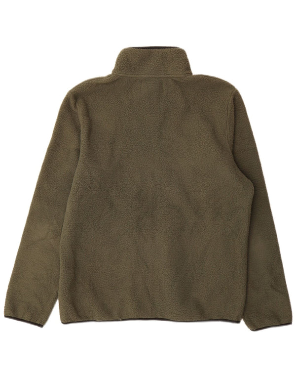 Brugi Herre Fleecejakke UK 42 XL Grøn Colourblock Polyester