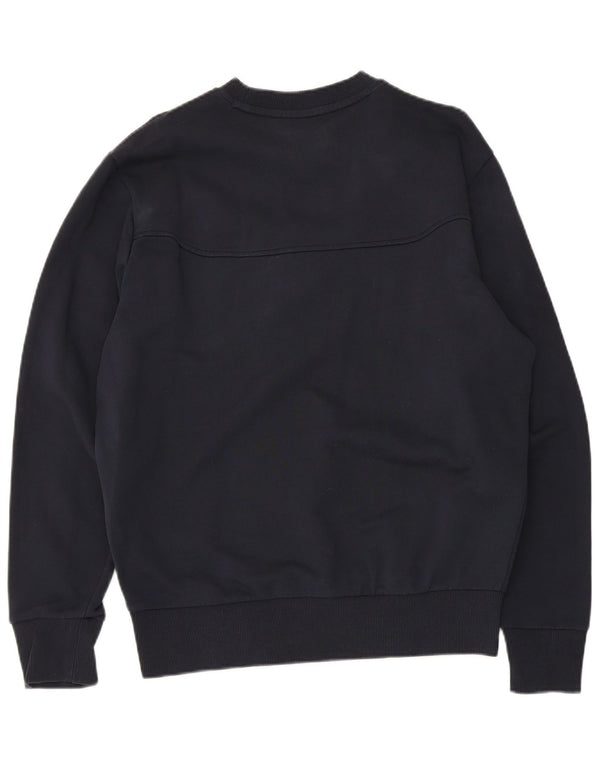 Hugo Boss Herre grafisk sweatshirt Jumper Medium Navyblå Bomuld