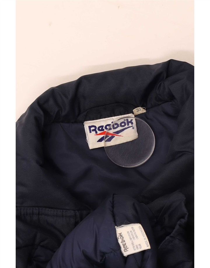 Reebok Boys grafisk bomberjakke 13-14 år marineblå nylon