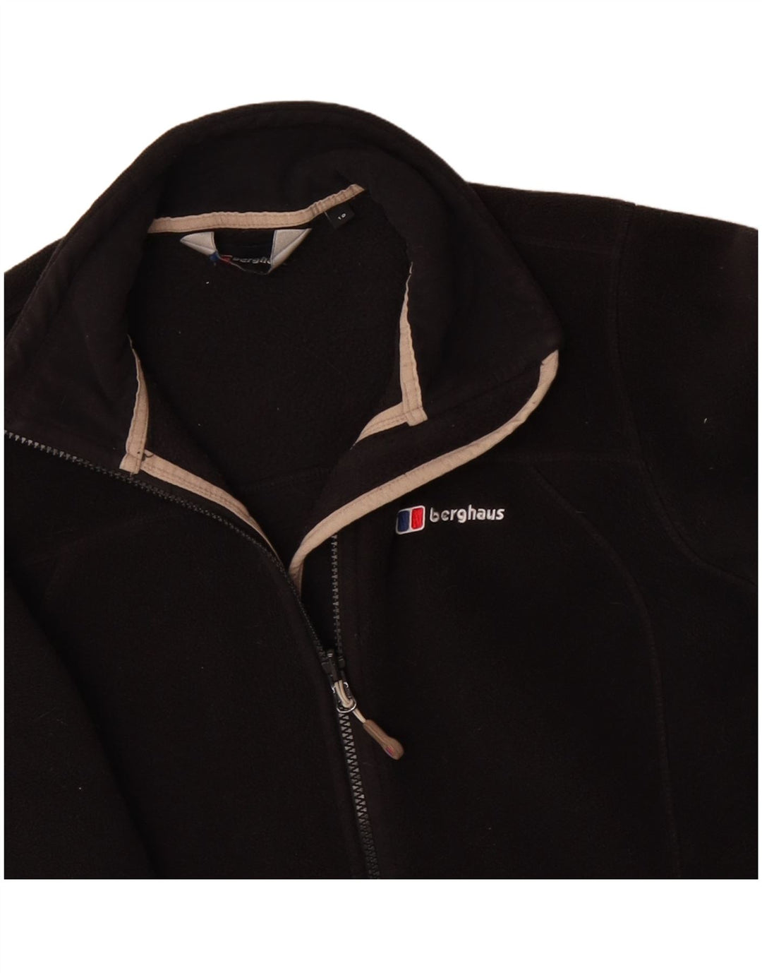 BERGHAUS Dame Oversized Fleecejakke UK 10 Small Black Polyester