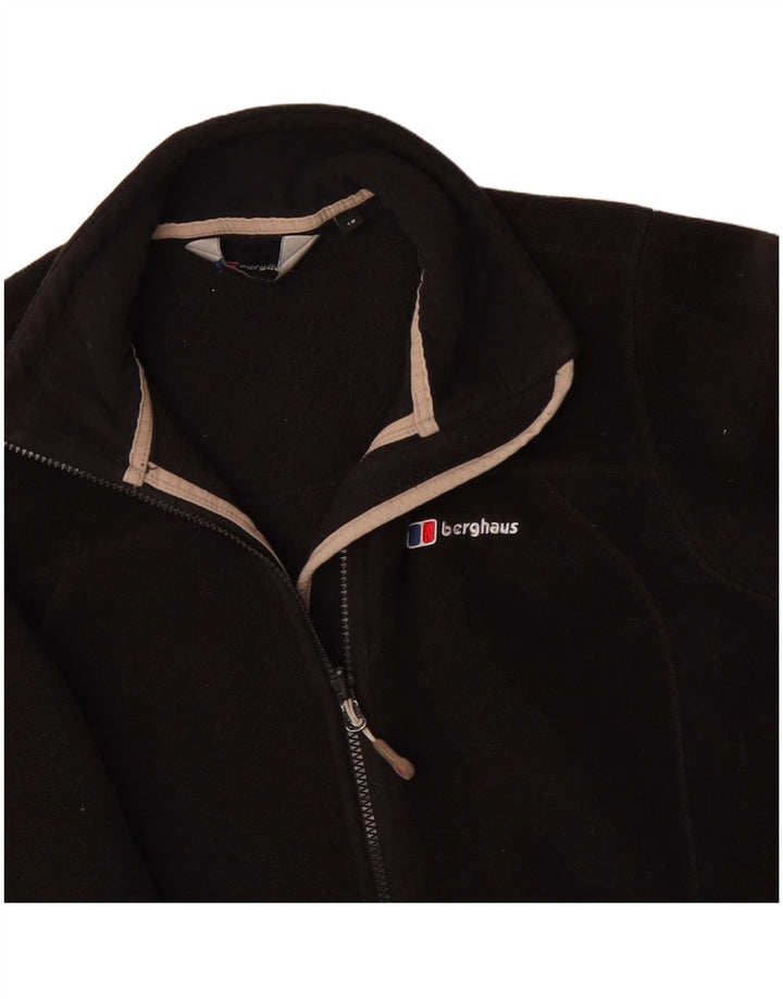 BERGHAUS Dame Oversized Fleecejakke UK 10 Small Black Polyester