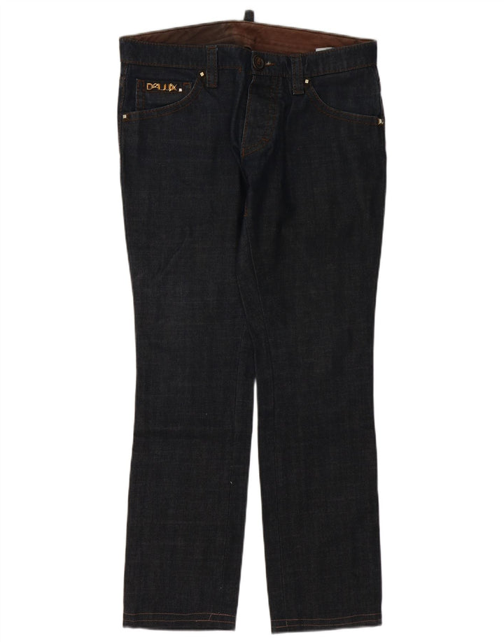 DSQUARED2 Dame Slim Jeans IT 48 XL W32 L31 Marineblå Bomuld