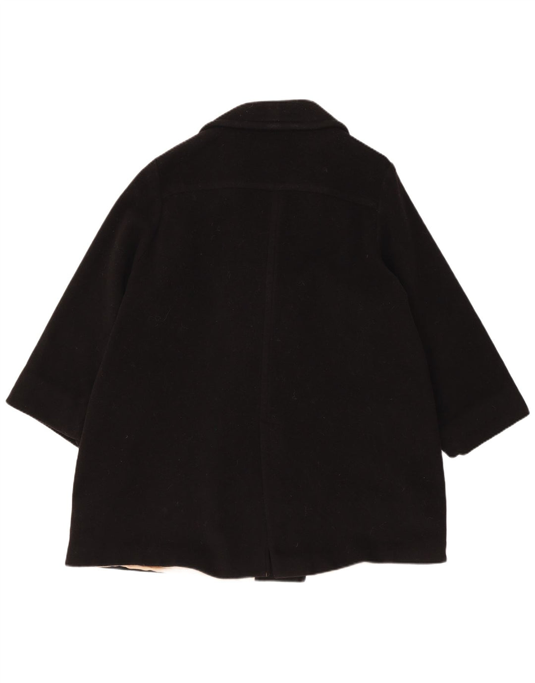 Luisa Spagnoli Dame 3/4 ærmet dobbeltradet frakke UK 10 Small Black