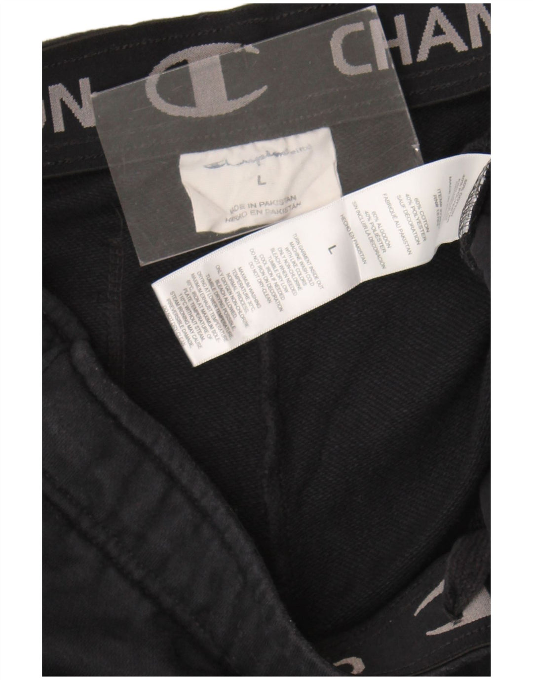 Champion Herre sportsshorts store sorte bomuld
