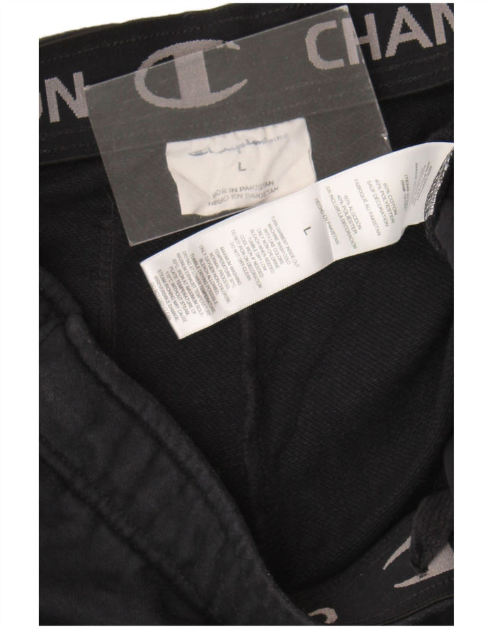 Champion Herre sportsshorts store sorte bomuld