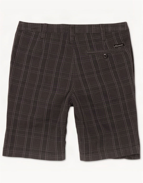 Fenchurch Herre Chino Shorts Medium W32 Marineblå Plaid Bomuld