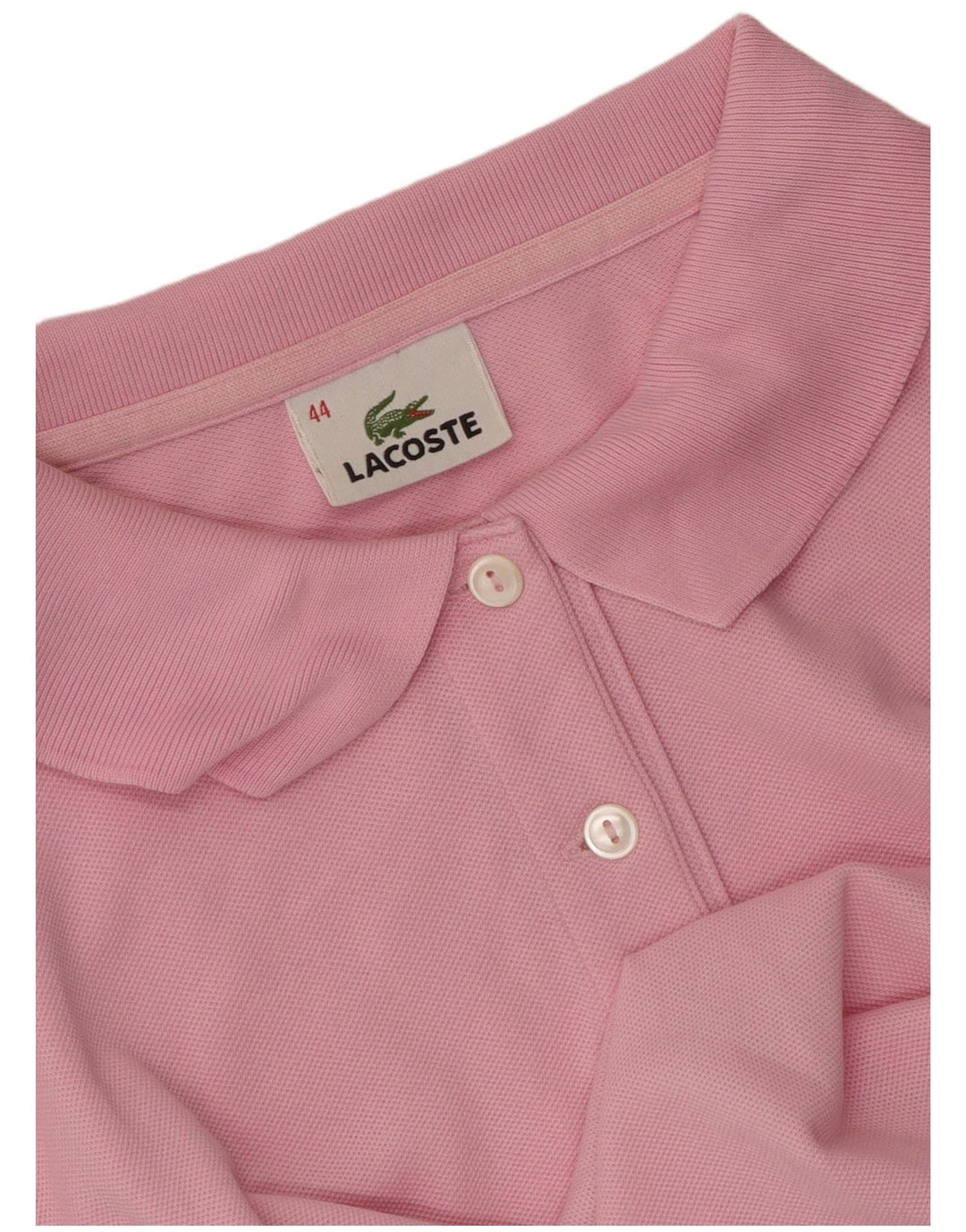 Lacoste Dame Polo Shirt Størrelse 44 Large Pink