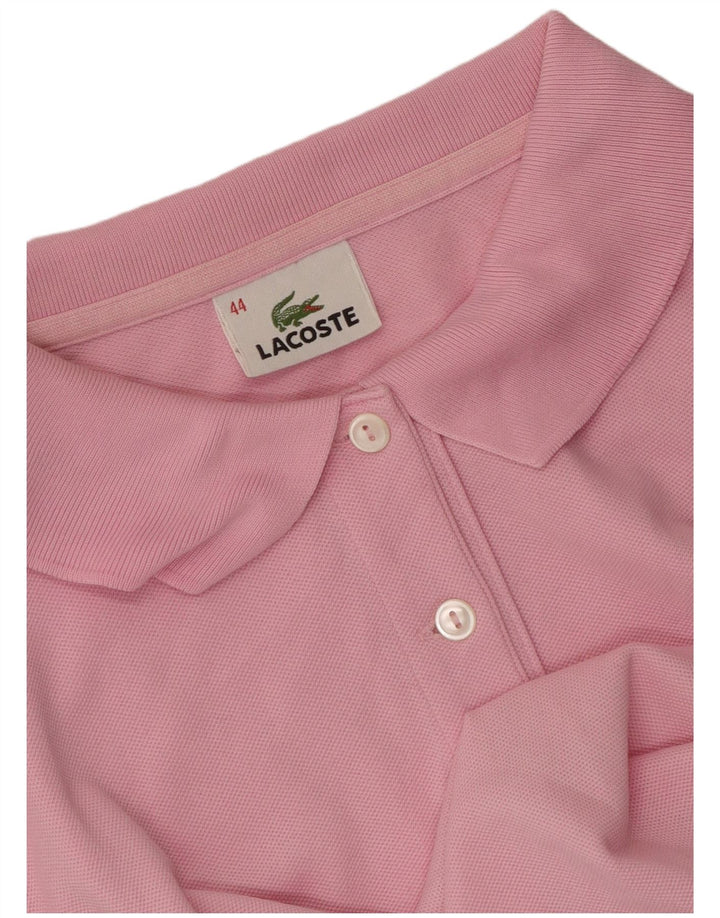 Lacoste Dame Polo Shirt Størrelse 44 Large Pink