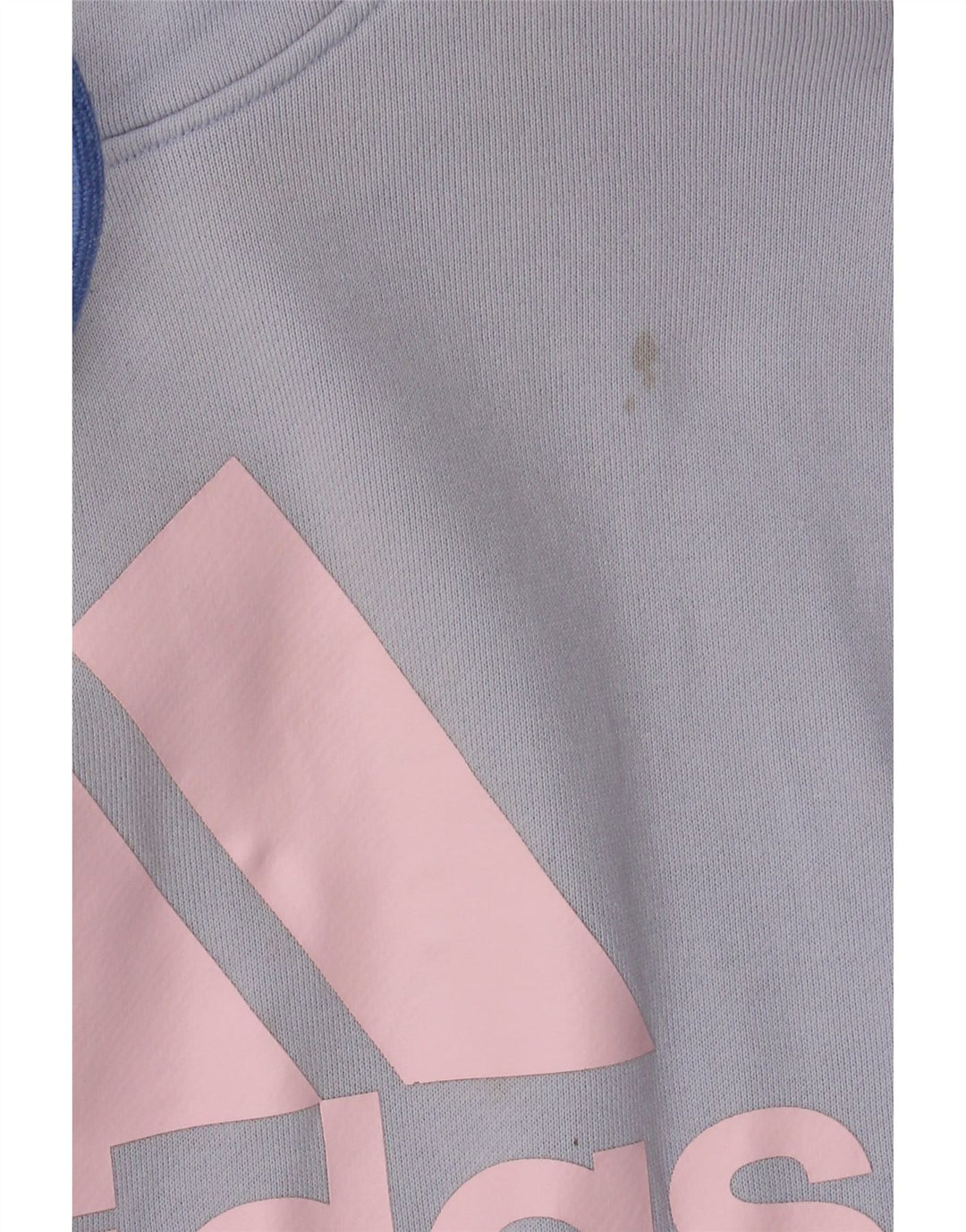 ADIDAS Oversized hættetrøjetrøje til kvinder UK 12/14 Medium Blue Colourblock