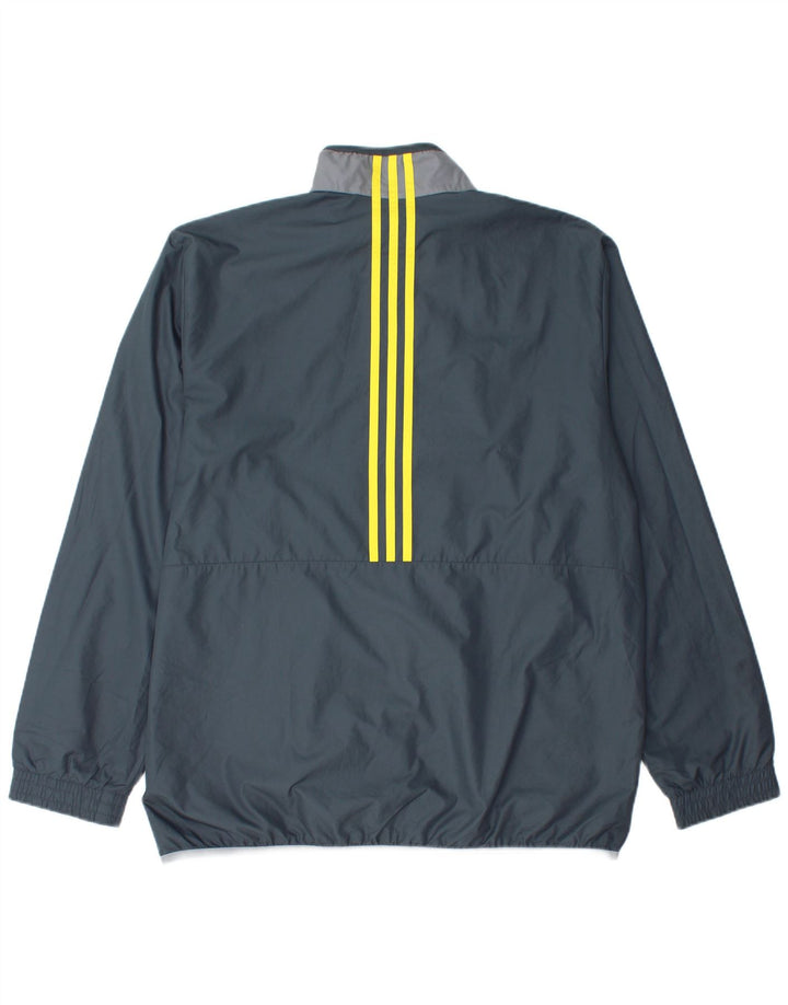 Adidas Træningsdragt til mænd, topjakke, stor grå polyester