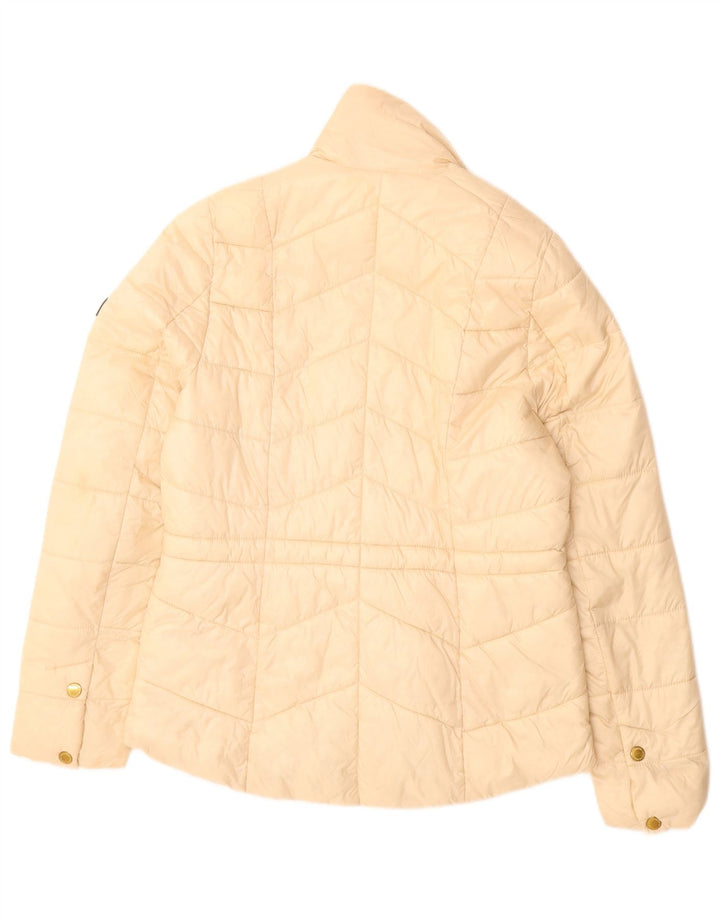 BARBOUR Polstret jakke til kvinder UK 10 Lille beige polyamid