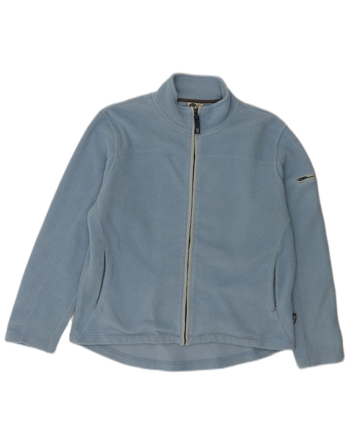 Fat Face Dame Fleecejakke UK 14 Stor Blå Polyester