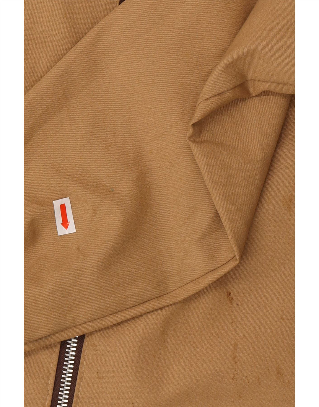 VINTAGE Bomberjakke til mænd IT 48 Medium Beige Bomuld