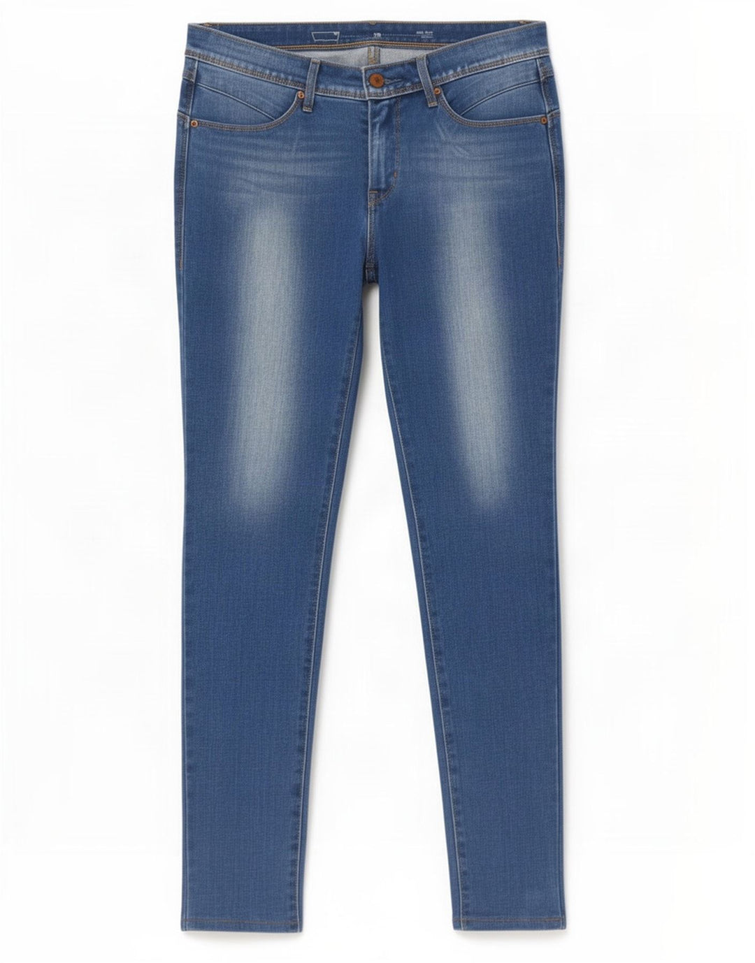 Levi's Dame Mid Rise Skinny Jeans W28 L30 Blå
