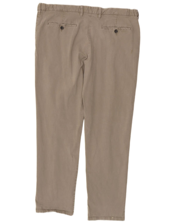 Marks & Spencer Herre Regular Fit Chinobukser W40 L31 Beige Bomuld