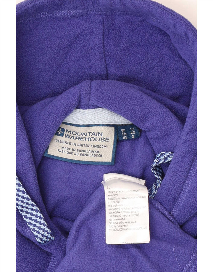 Mountain Warehouse Dame Hættetrøje UK 12 Medium Lilla Polyester