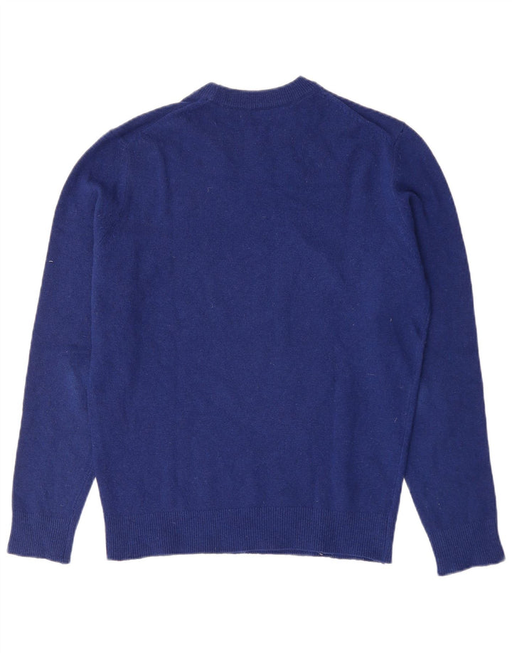 ZARA dame sweater med rund hals i overstørrelse UK 10 lille marineblå