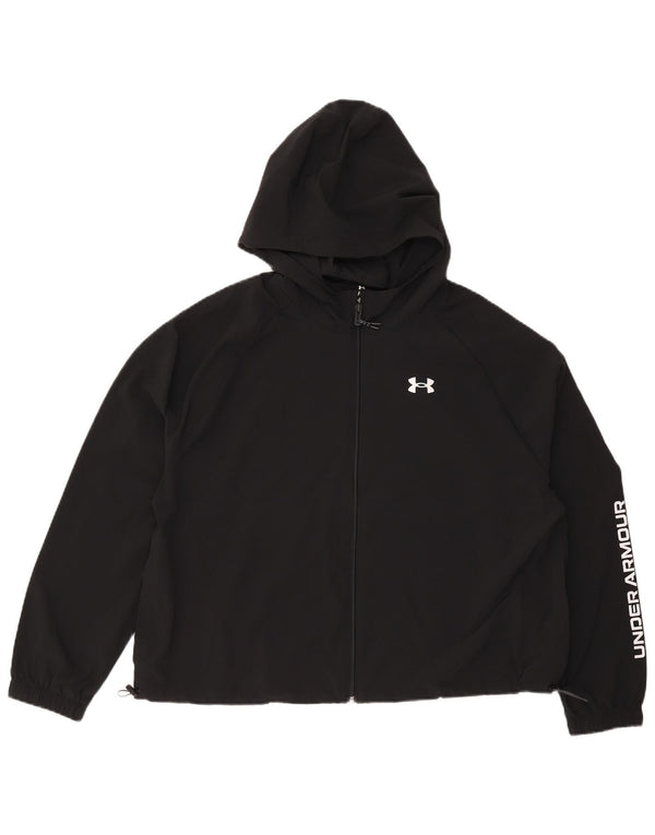 Under Armour Dame grafisk hættetræningsdragt Topjakke UK 16 Large Black