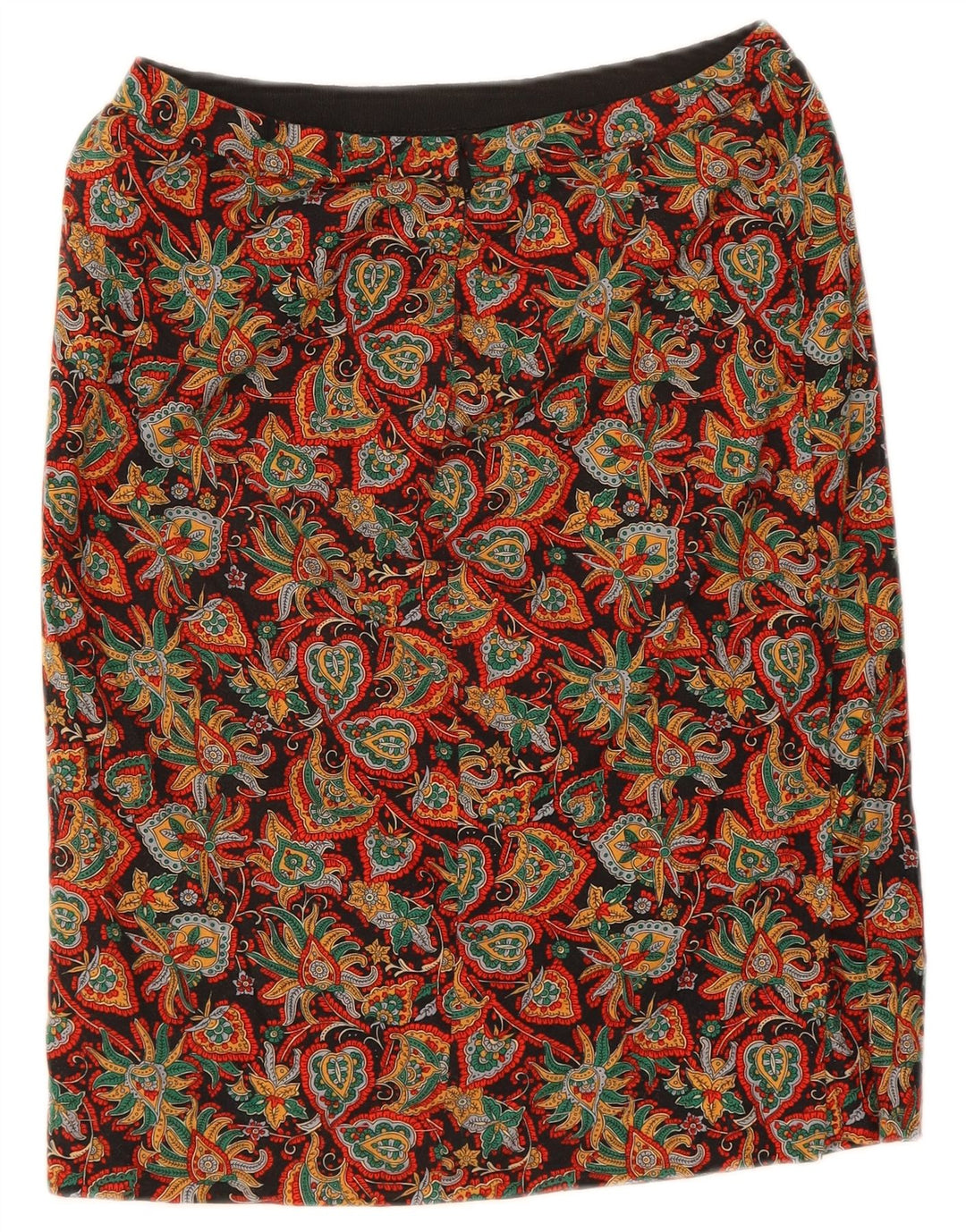 VINTAGE Womens 2 Piece Skirt Set UK 14 Medium W28  Multicoloured Paisley
