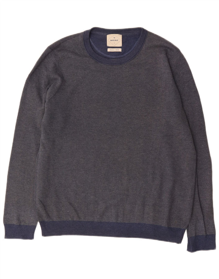 White Stuff Herre Sweatshirt Jumper Medium Navyblå Bomuld