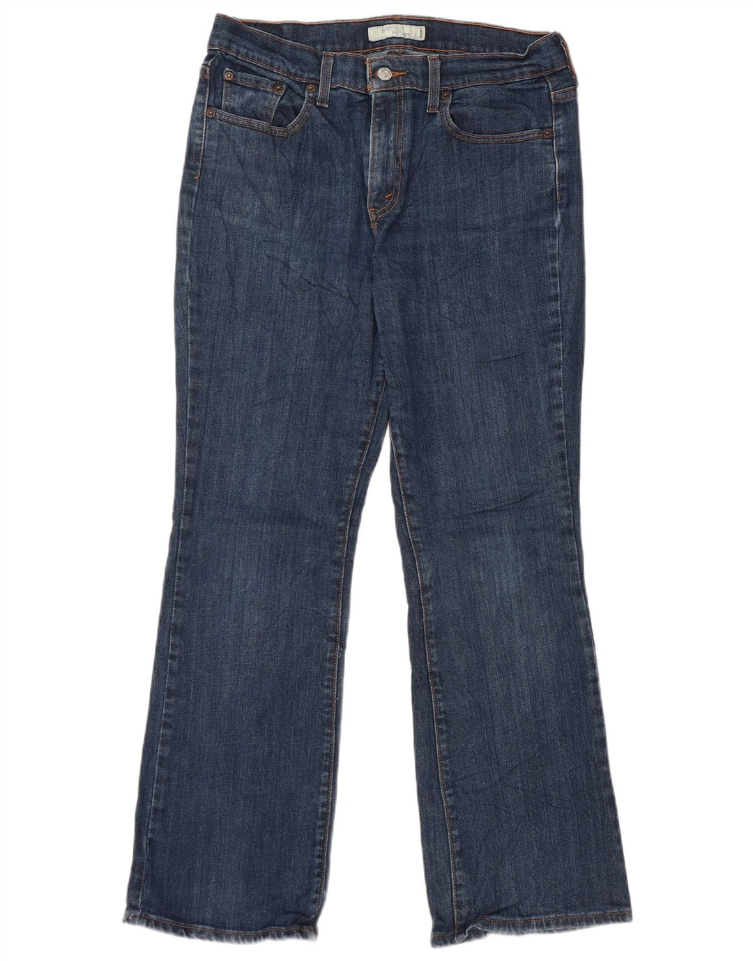 Levi's Dame 515 Bootcut Jeans US 10 Large W32 L30 Blå Bomuld