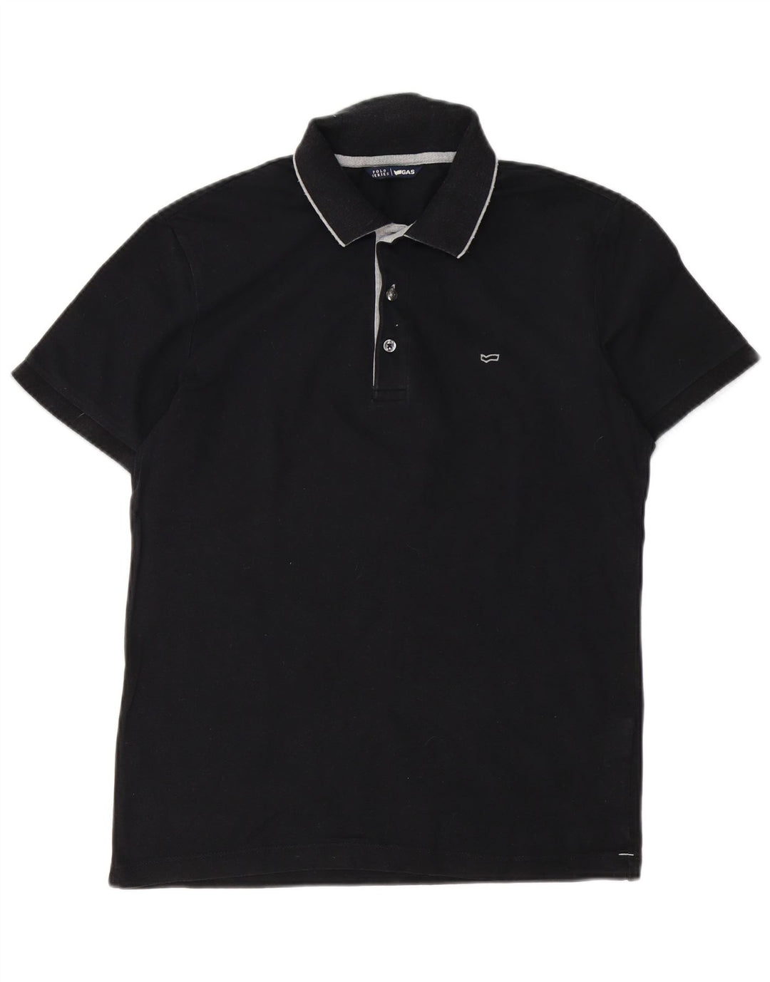 Gas Poloshirt til mænd Stor sort bomuld