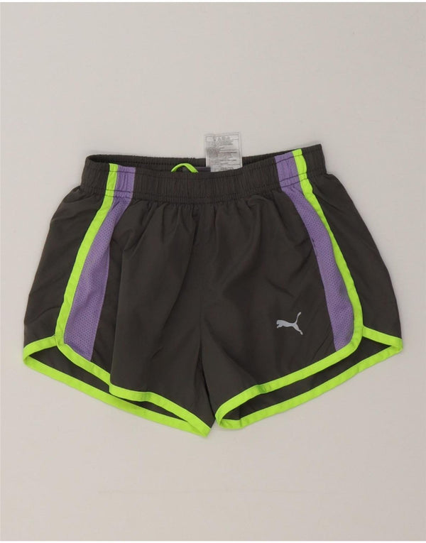 Puma Sportsshorts til piger 6-7 år Små Grå Colourblock Polyester