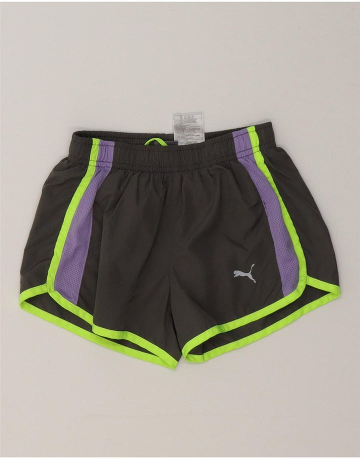 Puma Sportsshorts til piger 6-7 år Små Grå Colourblock Polyester