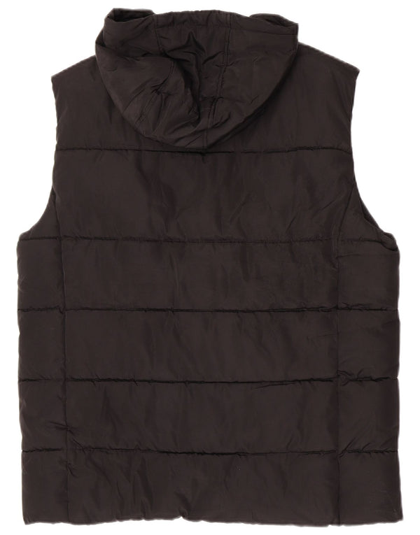 Superdry Polstret Gilet med hætte til mænd UK 42 XL sort polyester