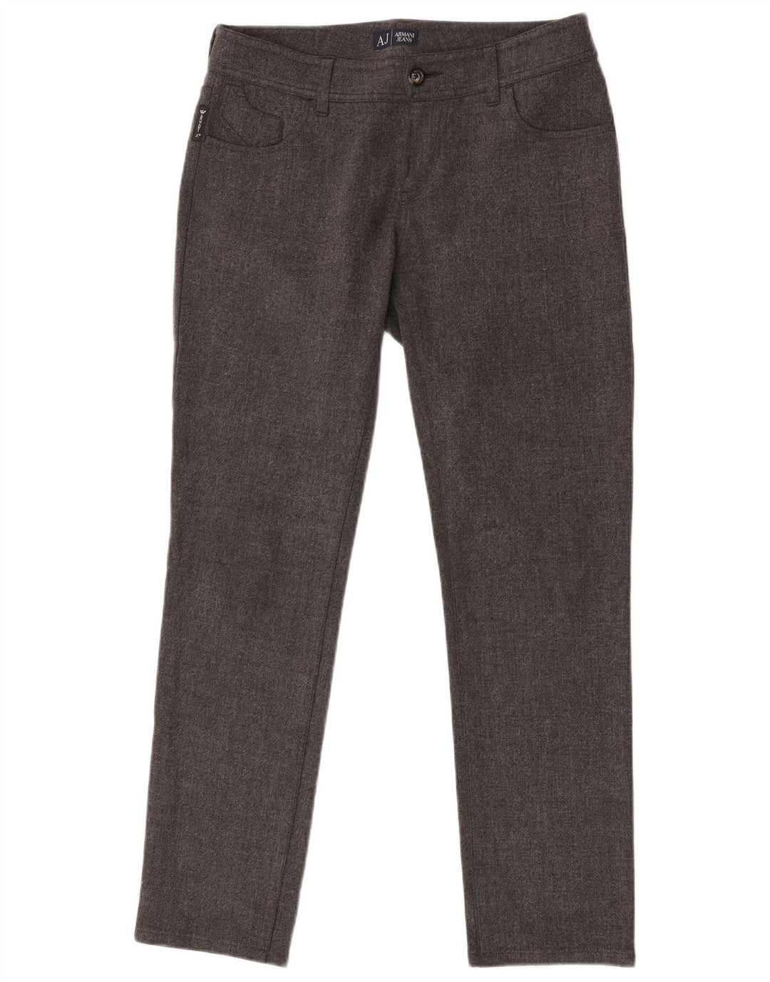 Armani Herre Slim Fit Casual Bukser W28 L29 Grå Polyester