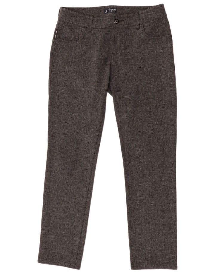 Armani Herre Slim Fit Casual Bukser W28 L29 Grå Polyester