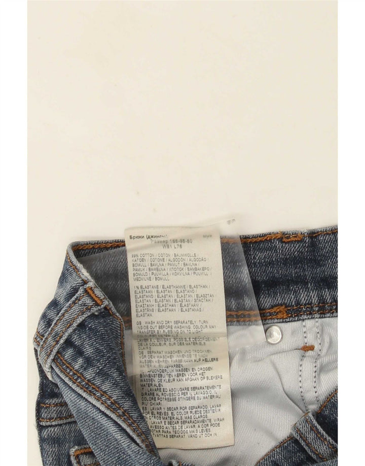 Wrangler Herre Texas Straight Jeans W32 L30 Blå Bomuld
