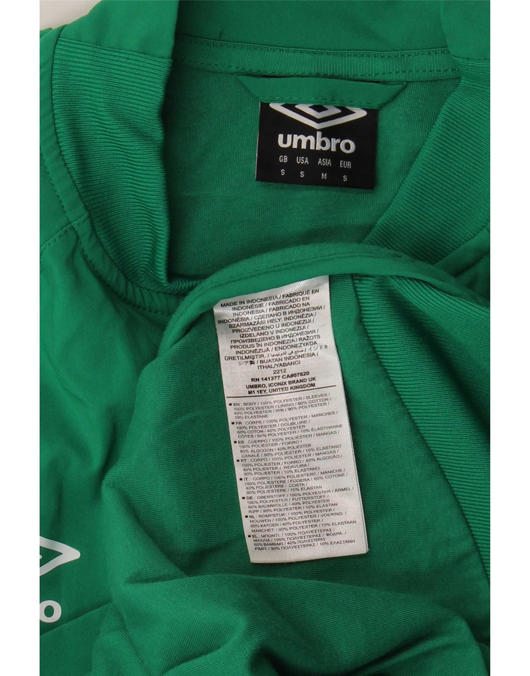 Umbro Herre Irland Træningsdragt Top Jakke Lille Grøn Polyester