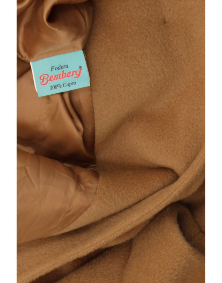 FODERA BEMBERG Womens Overcoat IT 43 Medium Brown Wool Vintage Fodera Bemberg and Second-Hand Fodera Bemberg from Messina Hembry 