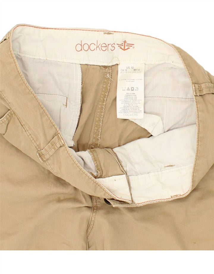 DOCKERS Womens Chino Shorts US 12 Large W34  Beige Cotton Vintage Dockers and Second-Hand Dockers from Messina Hembry 
