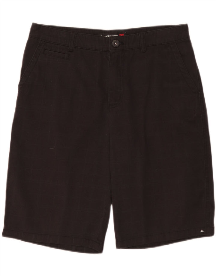 Quiksilver Herre Cargo Shorts W29 Lille sort ternet bomuld