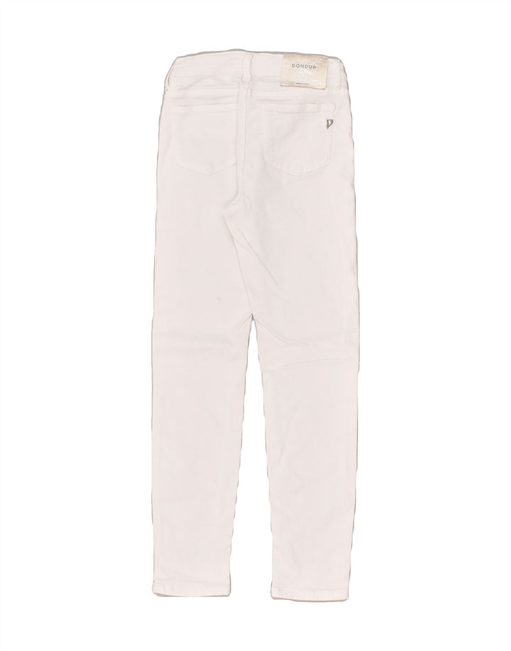 DONDUP Girls Legging Slim Jeans 9-10 Years W24 L24  White Cotton | Vintage Dondup | Thrift | Second-Hand Dondup | Used Clothing | Messina Hembry 