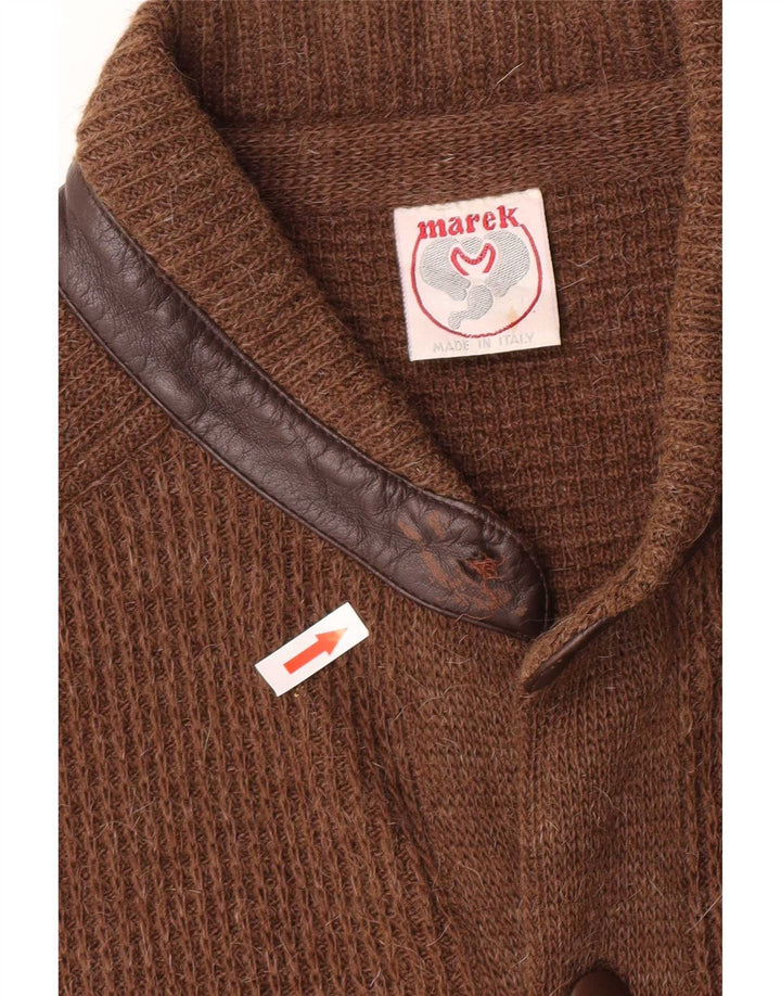 Marek Herre Cardigan Sweater Stor Brun Akryl