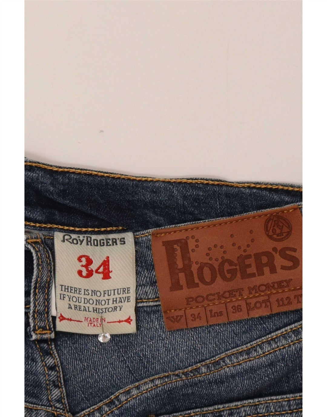 Roy Rogers Straight Jeans til mænd W34 L32 blå bomuld