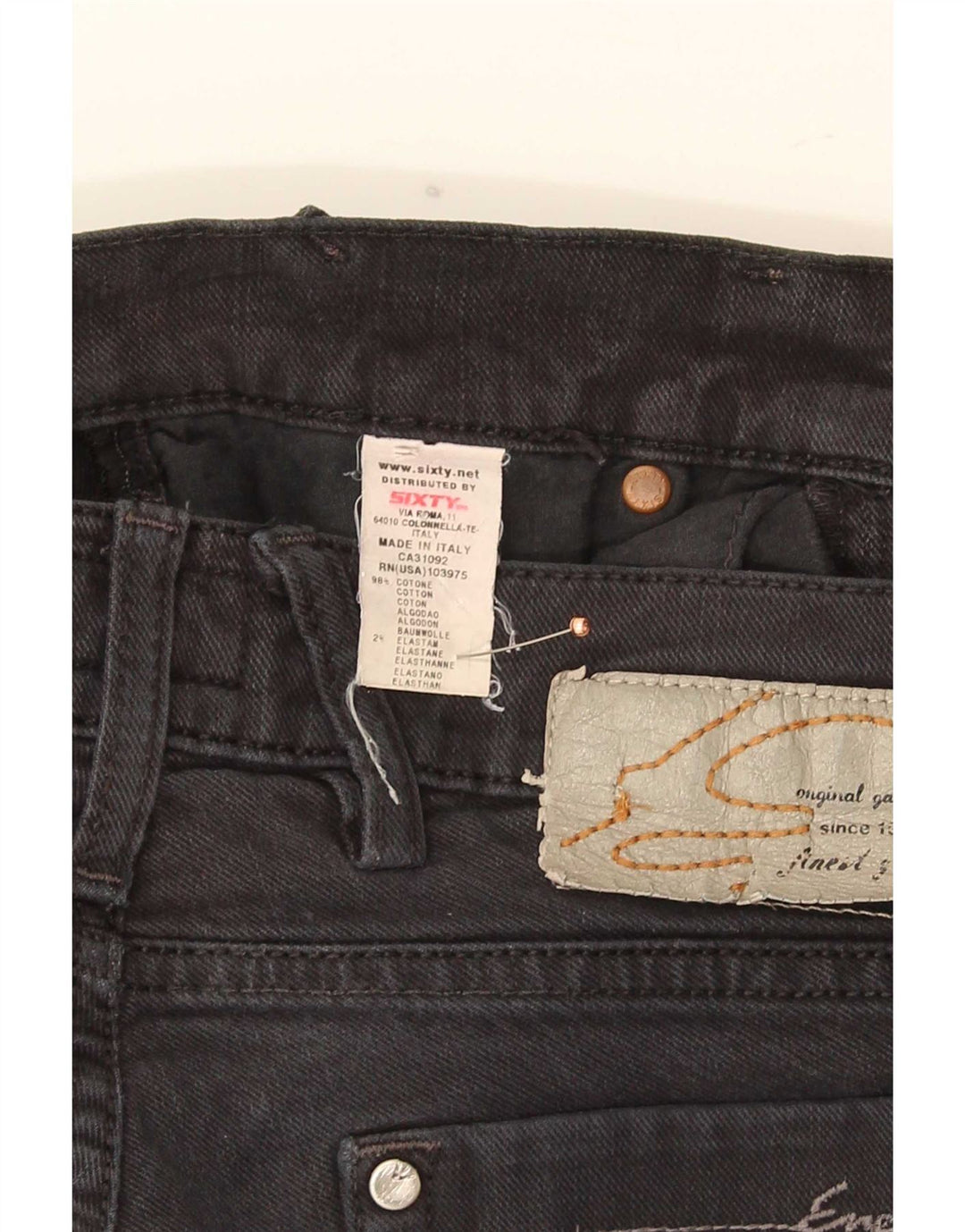 Energie Dame Slim Jeans W32 L36 Sort Bomuld