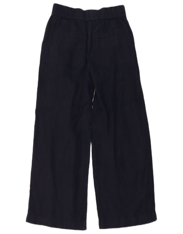 Marks & Spencer Højtaljede Chinobukser til kvinder UK 8 Small W28 L26 Navy Bl