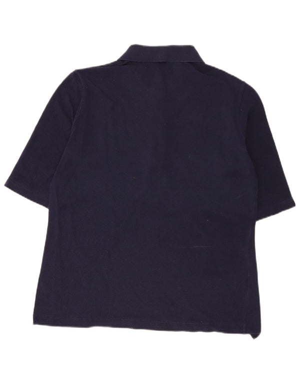 Lacoste Dame Polo Shirt Størrelse 42 Large Marineblå Bomuld