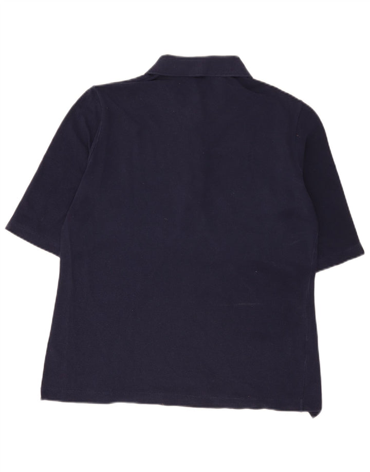 Lacoste Dame Polo Shirt Størrelse 42 Large Marineblå Bomuld