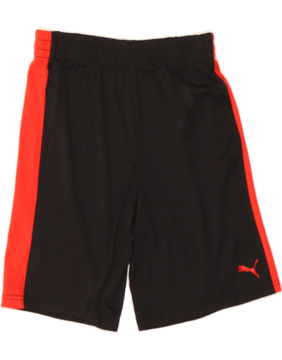 PUMA Boys Sport Shorts 10-11 Years Medium  Black Colourblock Polyester Vintage Puma and Second-Hand Puma from Messina Hembry 