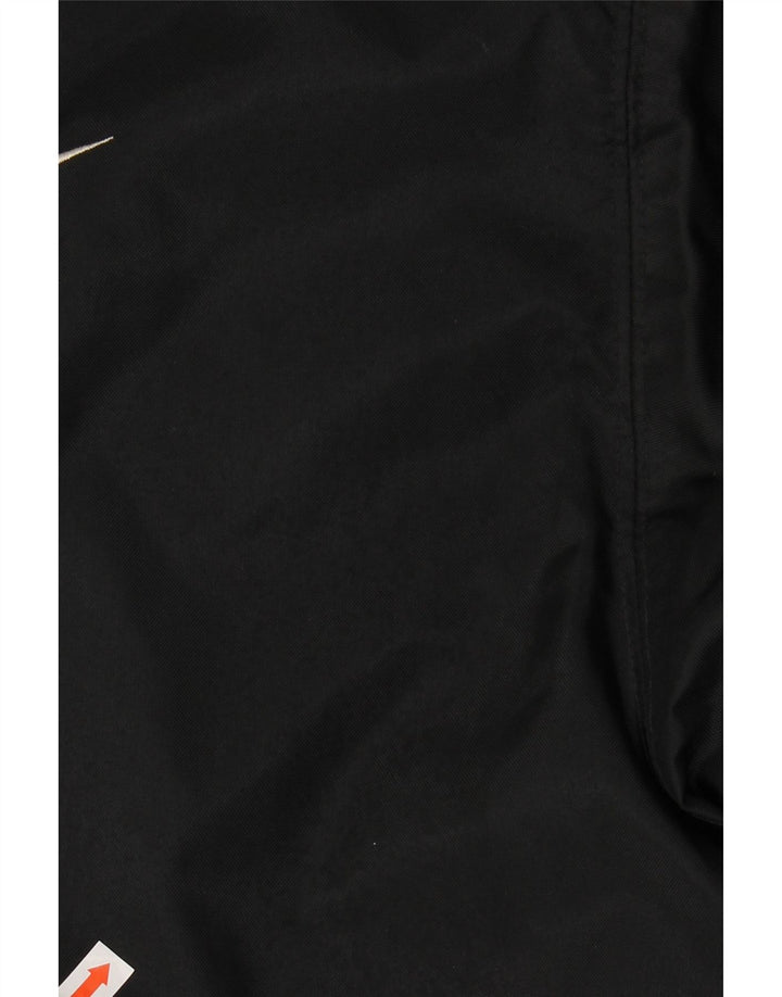 NIKE grafisk polstret jakke til mænd UK 39/41 medium sort nylon