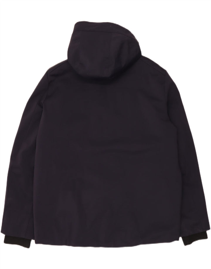 Invicta Herre Hooded Windbreaker Jacket UK 48 4XL Navy Blue Polyamide